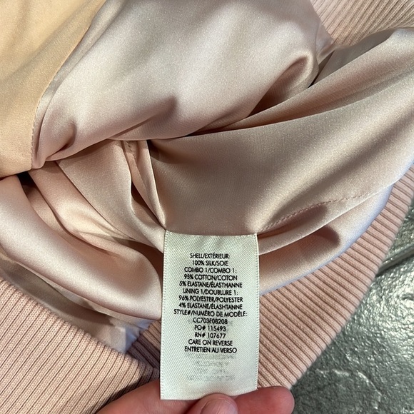 Alice + Olivia Demia Embellished Silk Cropped Bomber Jacket - Picture 8 of 12